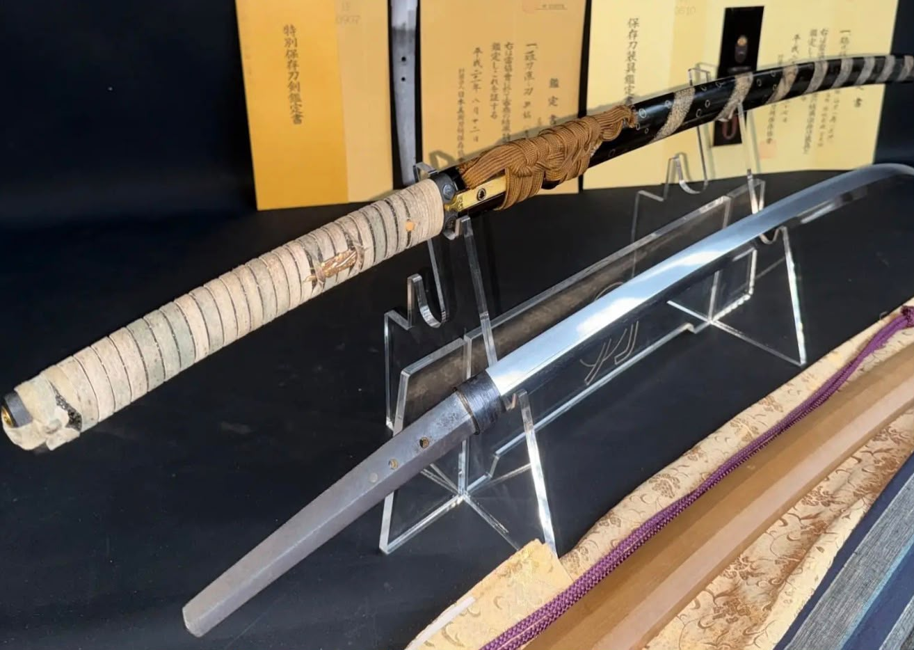 A Kamakura Masterpiece. An Exceptionally Important Nagamaki Naoshi Attributed to the Aoe School (Kareki 2, 1327), Nihontō