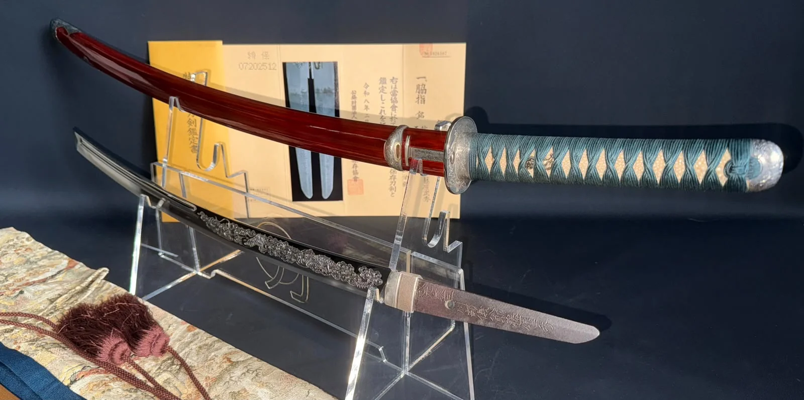 Suishinshi Masahide Wakizashi (1816). A Rare Masterpiece with Edo Period Tameshigiri, Nihontō