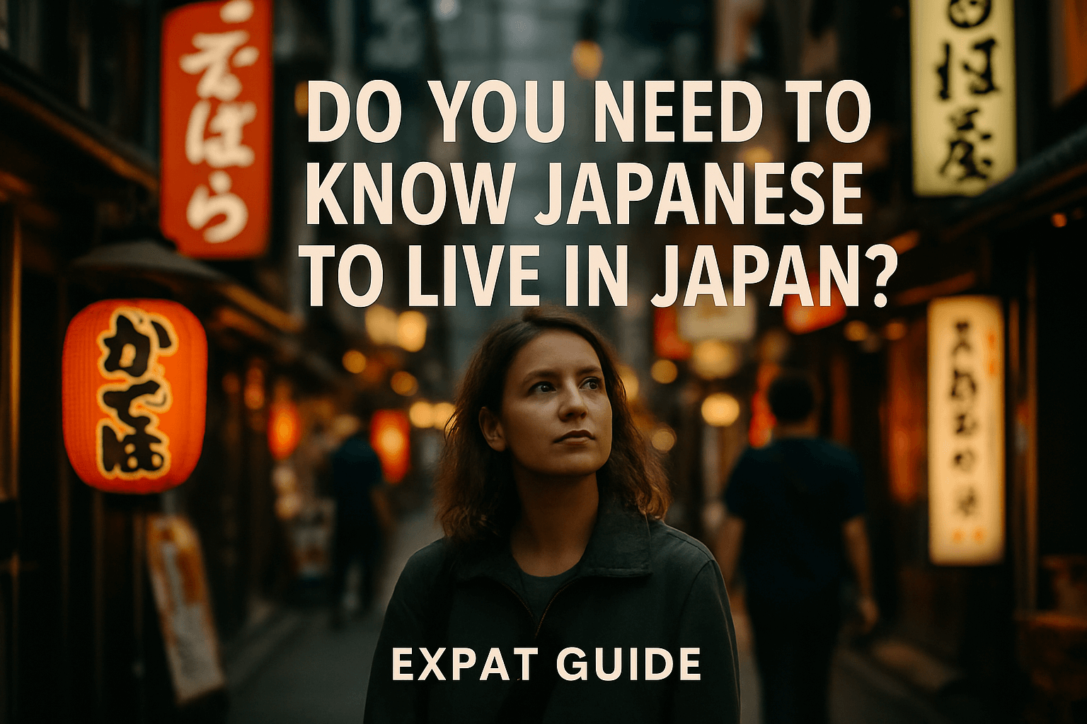 alt_text: Cover image for an expat guide on living in Japan with vibrant urban scenes and cultural elements.